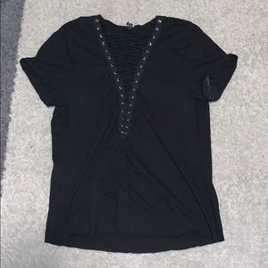 Lace up t-shirt
